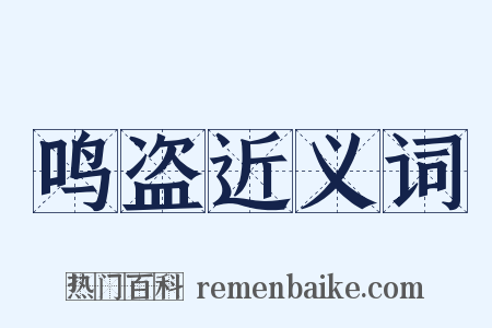 鸣盗近义词是什么意思的图片